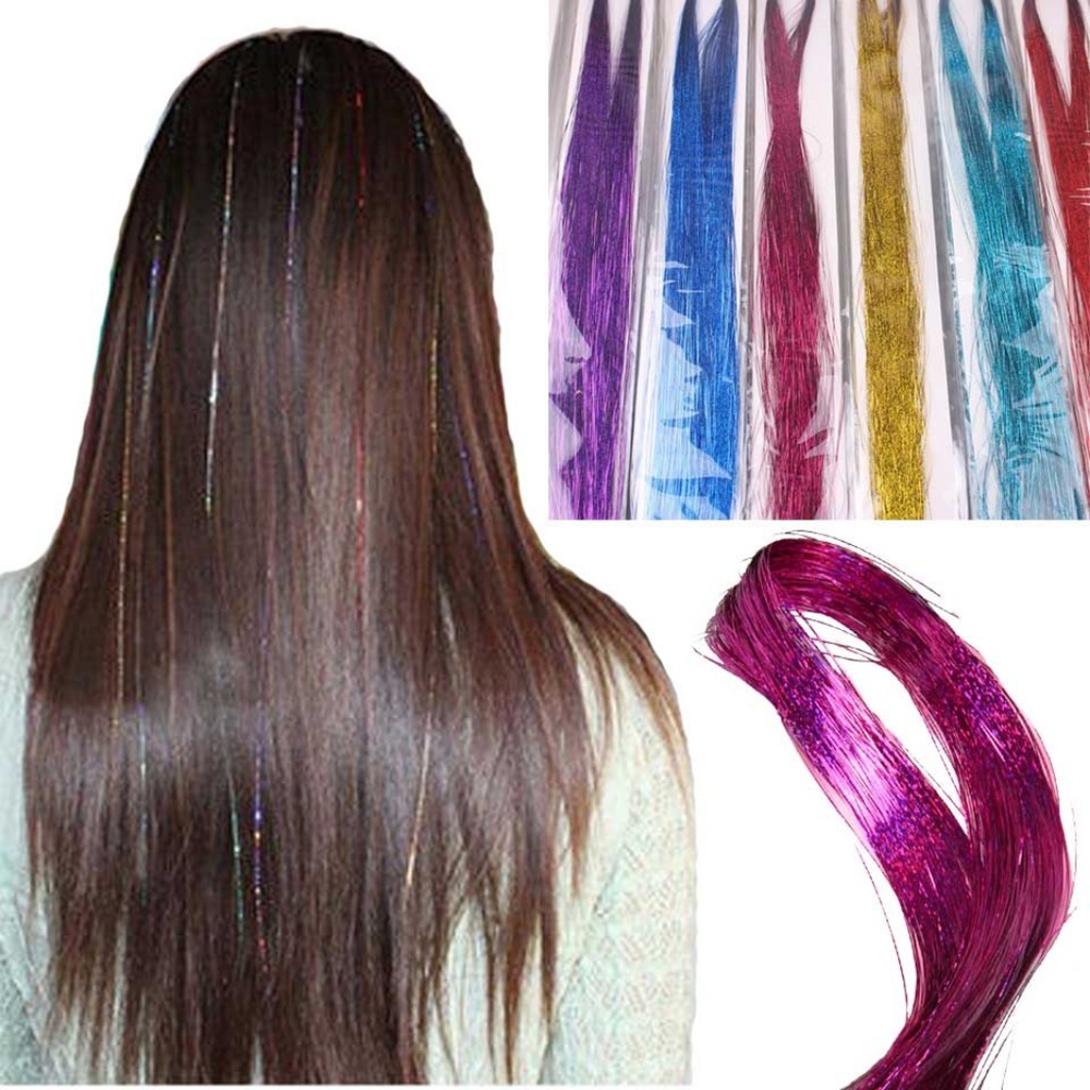 Glitter Bling Sparkle DIY Hair Tinsel Extensions